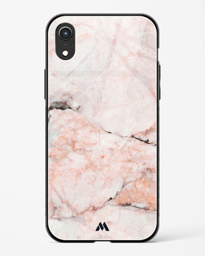 White Rose Marble Glass Case Phone Cover (Apple)
