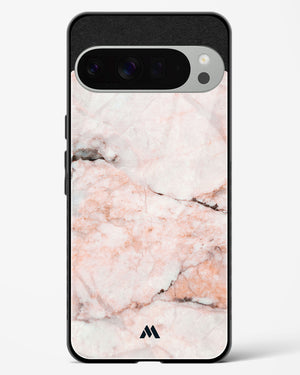 White Rose Marble Glass Case Phone Cover (Google)