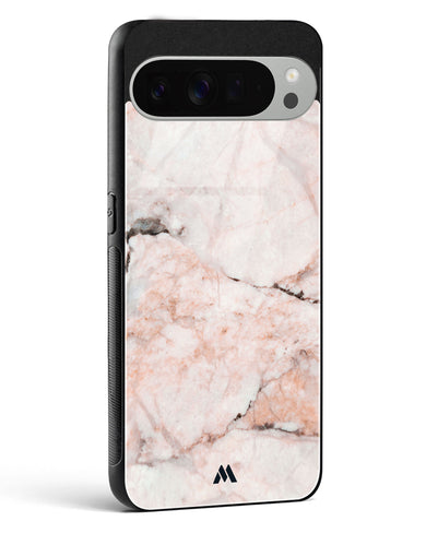 White Rose Marble Glass Case Phone Cover (Google)