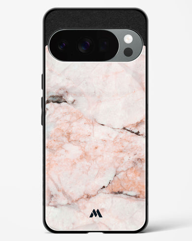 White Rose Marble Glass Case Phone Cover (Google)