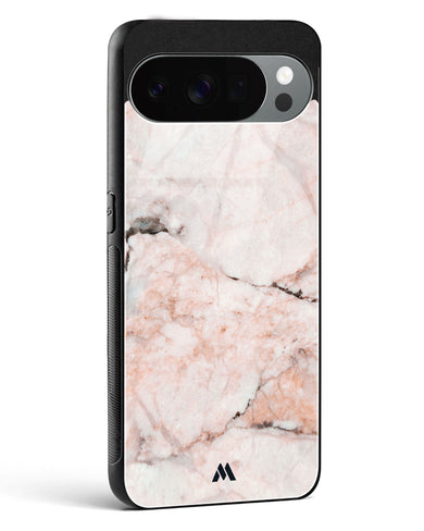 White Rose Marble Glass Case Phone Cover (Google)