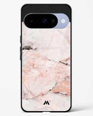 White Rose Marble Glass Case Phone Cover (Google)