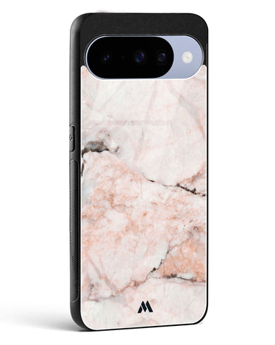 White Rose Marble Glass Case Phone Cover (Google)