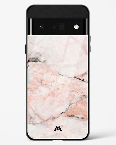 White Rose Marble Glass Case Phone Cover (Google)