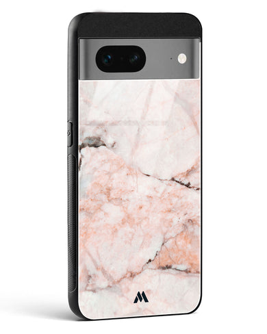 White Rose Marble Glass Case Phone Cover (Google)