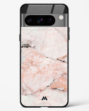 White Rose Marble Glass Case Phone Cover-(Google)