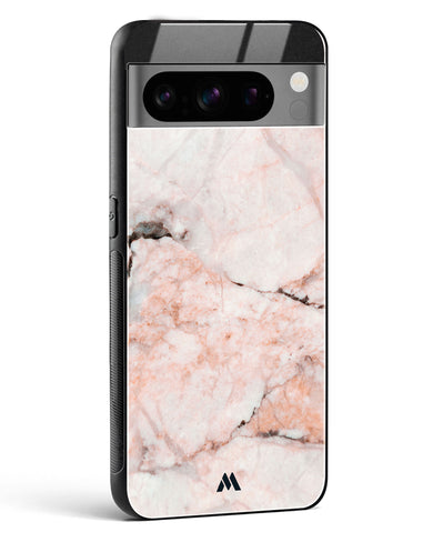 White Rose Marble Glass Case Phone Cover (Google)