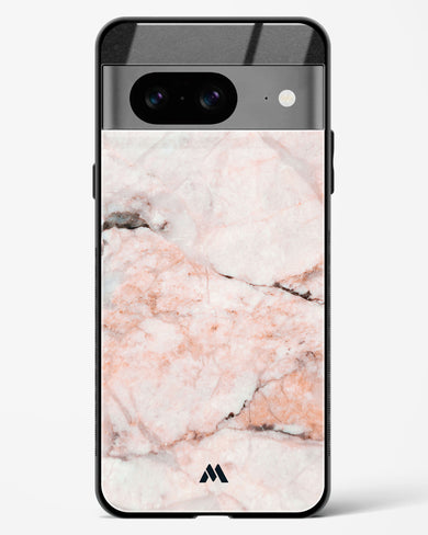 White Rose Marble Glass Case Phone Cover (Google)