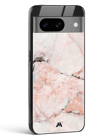 White Rose Marble Glass Case Phone Cover (Google)