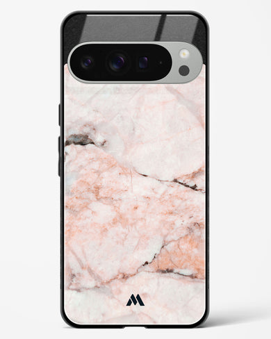 White Rose Marble Glass Case Phone Cover (Google)