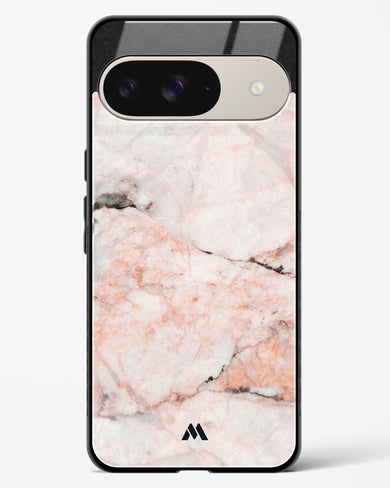 White Rose Marble Glass Case Phone Cover (Google)