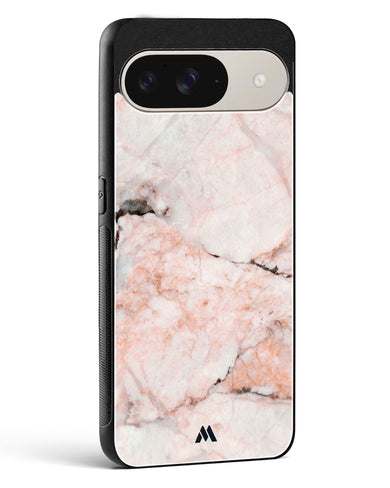 White Rose Marble Glass Case Phone Cover (Google)