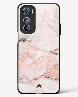 White Rose Marble Glass Case Phone Cover-(Motorola)