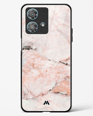 White Rose Marble Glass Case Phone Cover (Motorola)