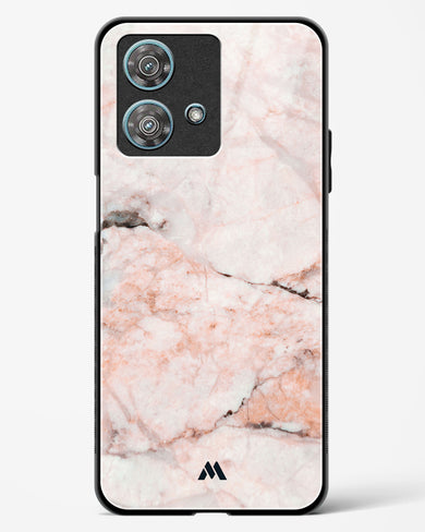 White Rose Marble Glass Case Phone Cover-(Motorola)