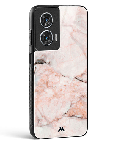 White Rose Marble Glass Case Phone Cover (Motorola)