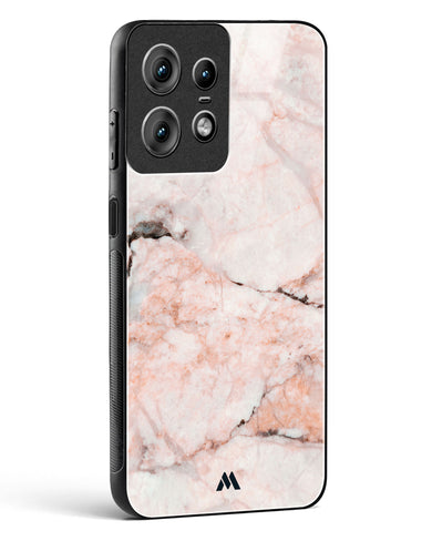 White Rose Marble Glass Case Phone Cover (Motorola)