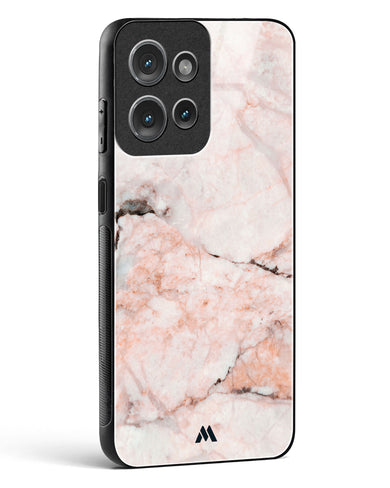 White Rose Marble Glass Case Phone Cover (Motorola)