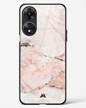 White Rose Marble Glass Case Phone Cover (Oppo)