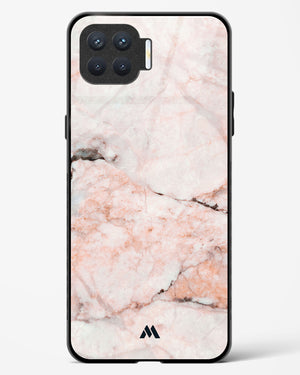 White Rose Marble Glass Case Phone Cover-(Oppo)