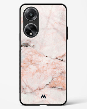 White Rose Marble Glass Case Phone Cover (Oppo)