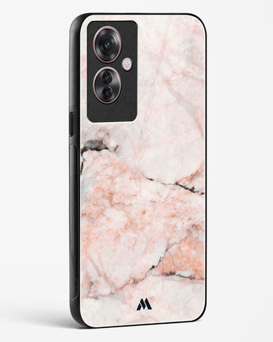 White Rose Marble Glass Case Phone Cover (Oppo)