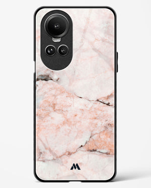 White Rose Marble Glass Case Phone Cover-(Oppo)