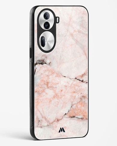 White Rose Marble Glass Case Phone Cover (Oppo)