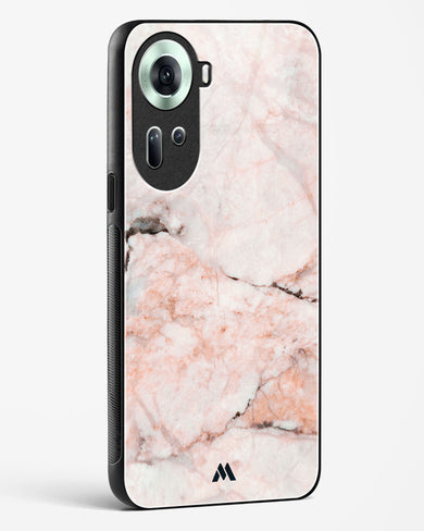 White Rose Marble Glass Case Phone Cover (Oppo)