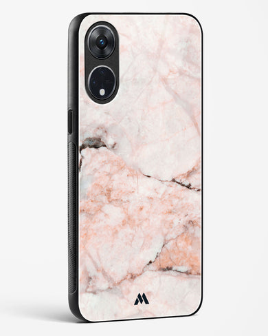 White Rose Marble Glass Case Phone Cover (Oppo)