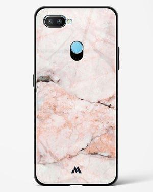 White Rose Marble Glass Case Phone Cover-(Realme)