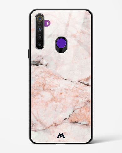 White Rose Marble Glass Case Phone Cover-(Realme)