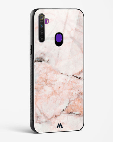 White Rose Marble Glass Case Phone Cover-(Realme)