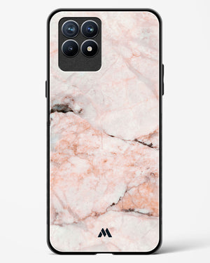 White Rose Marble Glass Case Phone Cover-(Realme)