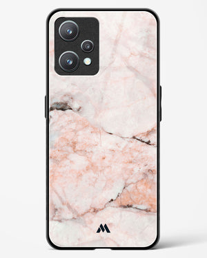 White Rose Marble Glass Case Phone Cover-(Realme)