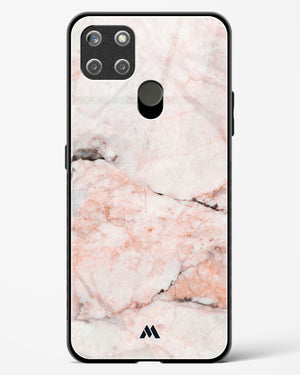 White Rose Marble Glass Case Phone Cover-(Realme)