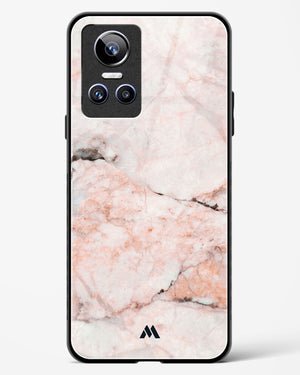 White Rose Marble Glass Case Phone Cover-(Realme)