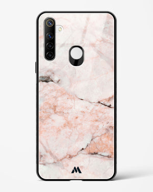 White Rose Marble Glass Case Phone Cover-(Realme)