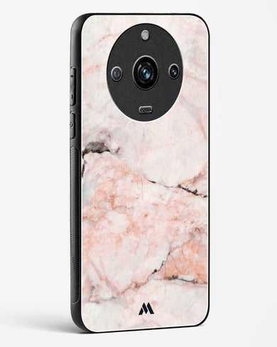 White Rose Marble Glass Case Phone Cover-(Realme)