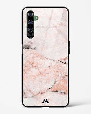 White Rose Marble Glass Case Phone Cover-(Realme)