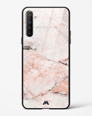 White Rose Marble Glass Case Phone Cover-(Realme)