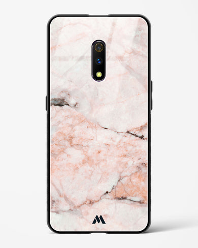 White Rose Marble Glass Case Phone Cover-(Realme)