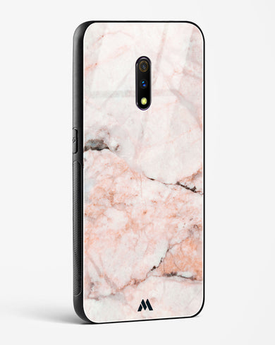 White Rose Marble Glass Case Phone Cover-(Realme)