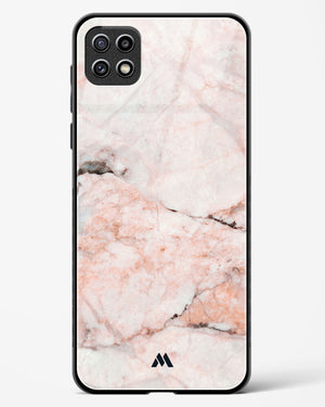 White Rose Marble Glass Case Phone Cover-(Samsung)