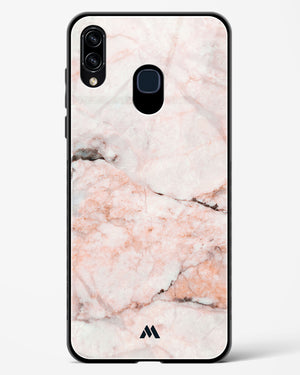 White Rose Marble Glass Case Phone Cover-(Samsung)