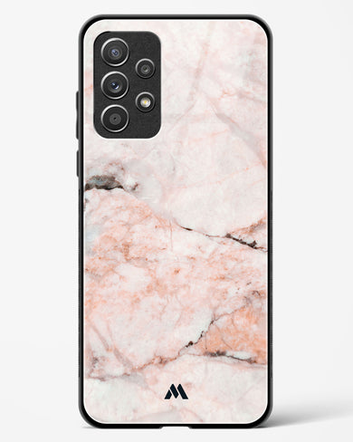 White Rose Marble Glass Case Phone Cover-(Samsung)