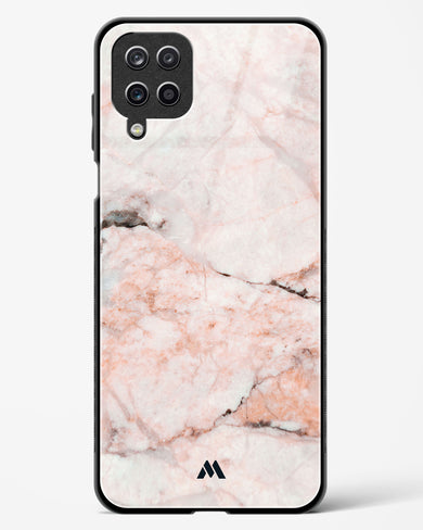 White Rose Marble Glass Case Phone Cover-(Samsung)