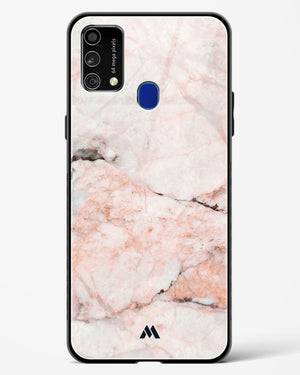 White Rose Marble Glass Case Phone Cover-(Samsung)