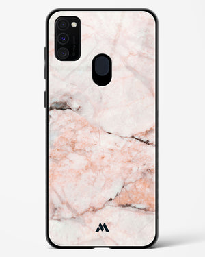White Rose Marble Glass Case Phone Cover (Samsung)