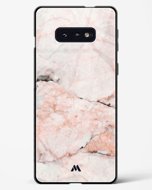 White Rose Marble Glass Case Phone Cover-(Samsung)